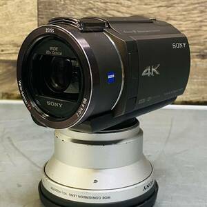 SONY ハンディカムFDR-AX45 ブロンズブラウン4KビデオカメラソニーHandycam本体のみ動作確認済バッテリーなし