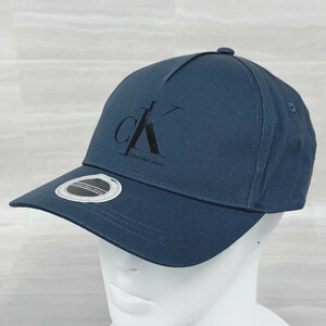 【RTD38】未使用・アウトレット処分品　カルバンクライン ジーンズ　ck　ベースボール キャップ　フリーサイズ　ブルー系　野球帽
