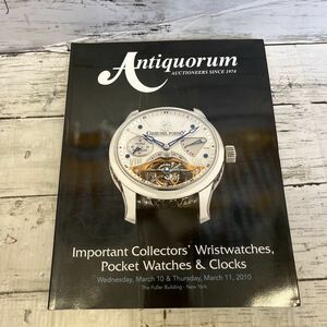 g321 Antiquorum 腕時計　オークションカタログ　パテックフィリップ　ロレックス　など　2010