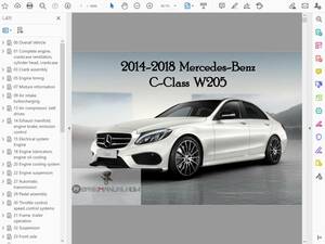 Mercedes-Benz C-Class W205 ワークショップマニュアル サービスリペアマニュアル 整備書
