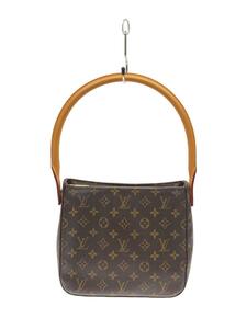 LOUIS VUITTON◆ルーピングMM_モノグラム・キャンバス_BRW/PVC/BRW