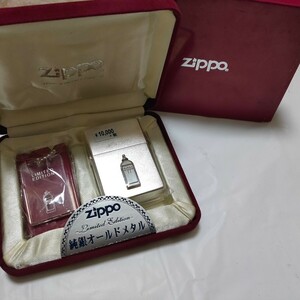 ZIPPO 純銀オールドメタル リミテッド 1999年製 展示未使用品