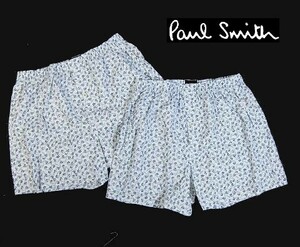 E火05087新品▼ ポールスミス トランクス 2枚セット 【 M 】 マルチストライプ パンツ 下着 アンダーウエア Paul Smith サックス系