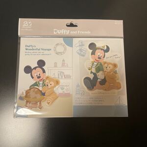 東京ディズニーシー ワンダフルヴォヤッジ ステッカー付 ポストカード Disney sea duffy ダッフィー ミッキー