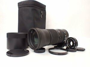 SIGMA シグマ150-600mm F5-6.3 DG OS HSM TC-1401 テレコンキット 超望遠ズームレンズ ニコンFマウント ポーチ付き □ 6DEB0-2