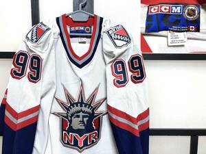 新品 90s CCM製 NHL ニューヨークレンジャーズ ウェイン グレツキー ホッケージャージ カナダ製 / New York Rangers Wayne Gretzky jersey