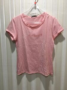 ★キャシャレル/casharel　140㎝★半袖Tシャツ（ピンク）/フロント部分ロゴs205