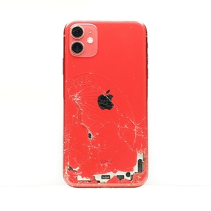 iPhone 11 128GB (PRODUCT)RED SIMフリー 訳あり品 ジャンク 中古本体 スマホ スマートフォン 白ロム