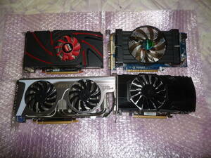 ジャンク　　グラフィックボード まとめて GTX550 560 560 Radeon R9 270　4台