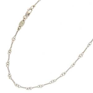 クロムハーツ Chrome Hearts 18KWG NECKCHAIN T/ツイストチェーン16inch サイズ:16inch ホワイトゴールドネックレス 中古 SJ02