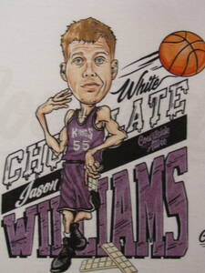 【未使用品】 NBA KINGS ★ WILLIAMS ＃55 ジェイソン・ウィリアムス サクラメント・キングス Tシャツ ユニフォーム　L　美品