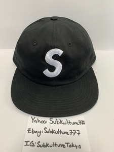【新品】 Supreme S 5 Panel Snapback　シュプリーム　Box Logo rare new キャップ ブラック　帽子　希少