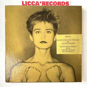 Rare LIMITED EDITION BOX SET w/4PRINTS Julia Fordham Where Does The Time Go? UK 1989 ORIGINAL *7“ EPレコード LICCA*RECORDS 128