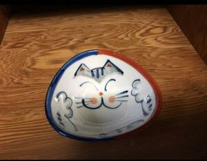 和食器 猫 ネコ ねこ キャット 小鉢 お椀 茶碗 ねこの顔が内側に