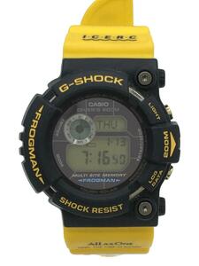 CASIO◆ソーラー腕時計・G-SHOCK/デジタル/ラバー/BLK/YLW