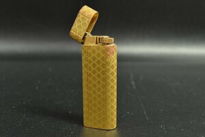 ▼Cartier カルティエ ライター ガスライター 火花確認済 喫煙具 フランス製 ゴールド 08071A オーバル型
