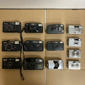 L114 フィルムカメラ 13台まとめてKONICA RICOH Canon など/動作未確認 ジャンク品