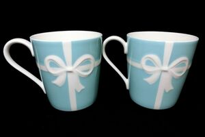 1000円スタート 食器 計2点 TIFFANY&Co. ティファニー ブルーボックス ブルーリボン ティファニーブルー マグカップ TNM BB①439