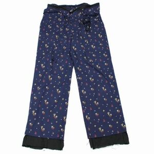 Midorikawa ミドリカワ 23SS Pajama pants エンジェル柄 パジャマパンツ F ネイビー