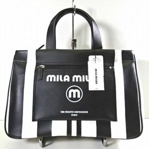 新品 mila milan ミラミラン 定価1.98万 ミーチョ A4 トートバッグ 260502 白 黒 男女兼用 ミラ ショーン mila schon