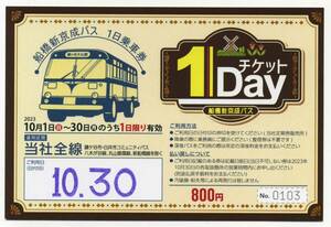 【船橋新京成バス】2023年10月限定・1日乗車券