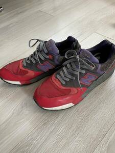 ◆ new balance 999(ニューバランス)スニーカーcm999lnh ライオン限定版赤パープルグレー US10(28cm)