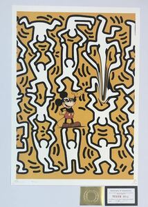 DEATH NYC アートポスター 世界限定100枚 ミッキーマウス キース・ヘリング Keith Hering ポップアート 現代アート KAWS カウズ Banksy 