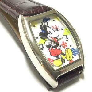 【中古、電池＆ベルト交換済み】ディズニー パイアイ ミッキーマウス 腕時計