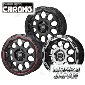 MONZA モンツァ BOTTOM GARCIA CHRONO クロノ (2本セット) 6.5J x 17 インセット+45 PCD100 5穴 ブラックポリッシュ (BGC-651745-BP-2S