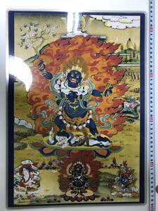 チベット仏教　仏画　A3サイズ： 297×420mm 曼荼羅 金剛手菩薩