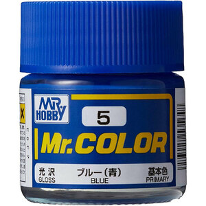 GSIクレオス 模型用塗料 Mr.ホビー Mr.カラー C5 ブルー 青 光沢 10ml