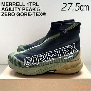新品 メレル MERRELL 1TRL アジリティー ピーク AGILITY PEAK 5 ZERO GTX ゴアテックス マルチ トレイル シューズ 27.5㎝ 黒 日本未入荷