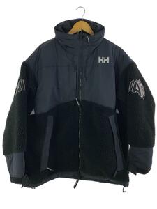 HELLY HANSEN◆ヨゴレ有/19AW/オーシャンファイバーパイルジャケット/フリースジャケット/M/ポリエステル/BLK