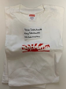【新品】 Supreme　シュプリーム　Tシャツ　JAPAN RELIEF EARTHQUAKE 3.11 TEE　Box Logo　白 　XL　希少