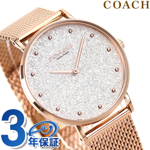 コーチ 時計 ペリー 36mm クオーツ レディース 腕時計 14503631 COACH シルバー×ピンクゴールド