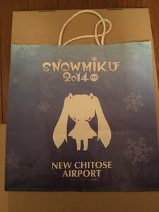 【非売品、激レア】SNOWMIKU2014　　新千歳空港ショッパー　　雪ミク　初音ミク　１点のみ。