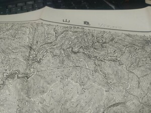 亀山　滋賀県　三重県　古地図　 地形図　地図　資料　46×57cm　明治25年測量　昭和35年印刷　発行　　B2305