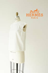 HERMES エルメス ノースリーブ シャツ ベスト size 34 0427