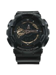 CASIO◆クォーツ腕時計・G-SHOCK/デジアナ/BLK/BLK