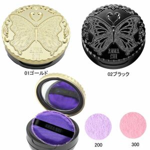 【CU】ANNASUIアナスイ ルースフェイスパウダーミニコンパクトファンデーションミラーパフana-loose-face-powder01ゴールド300ピンク【新品