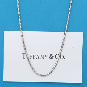 【送料無料】 美品 Tiffany&Co. ティファニー ミディアム スネーク チェーン シルバー ネックレス 47cm SV925 メンズ レディース RP29