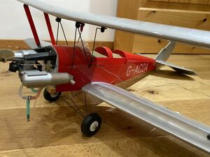 ★ラジコン飛行機★G ACDA★TIGERMOTH ★GP★ OS★動作未確認 エンジン式タイガーモス複葉機★木製飛行機 機体★部品取 現状品 ジャンク品