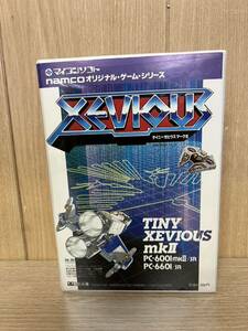 ●稀少品TINY XEVIOUS mkII タイニー ゼビウス マーク2 PC-6001 mk2 SR PC-6601 SR 用 NAMCO 電波新聞社 箱 説明の紙付き