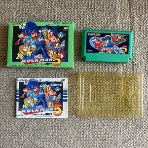 ロックマン５ブルースの罠ファミコンソフト CAPCOM