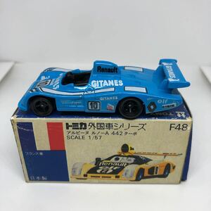 トミカ　日本製　青箱　F48 アルピーヌ　ルノーA 442ターボ　当時物　絶版