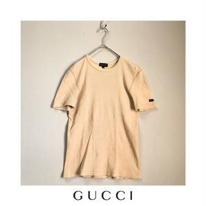 GUCCI グッチ カットソー トップス 半袖 リブ メンズ 古着 USED S