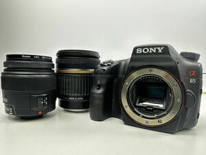 【3/19ES3】 SONY SLT-A65V AF レンズ SAL1855 AF18mm-250mm 1:3.5-6.3 まとめ 動作未確認