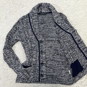 トゥモローランド　トリコット【人気の一着】TOMORROWLAND tricot カーディガン　ジャケット　ニット　ショールカラー　グレー　M