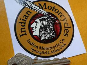 送料無料 Indian Motorcycles Sticker Decal インディアン ステッカー シール デカール バイク 75mm