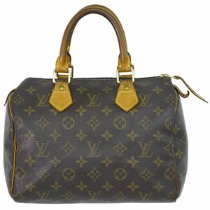 本物 ルイヴィトン LOUIS VUITTON LV 旧型 スピーディ 25 モノグラム ハンドバッグ ミニボストンバッグ ブラウン M41528